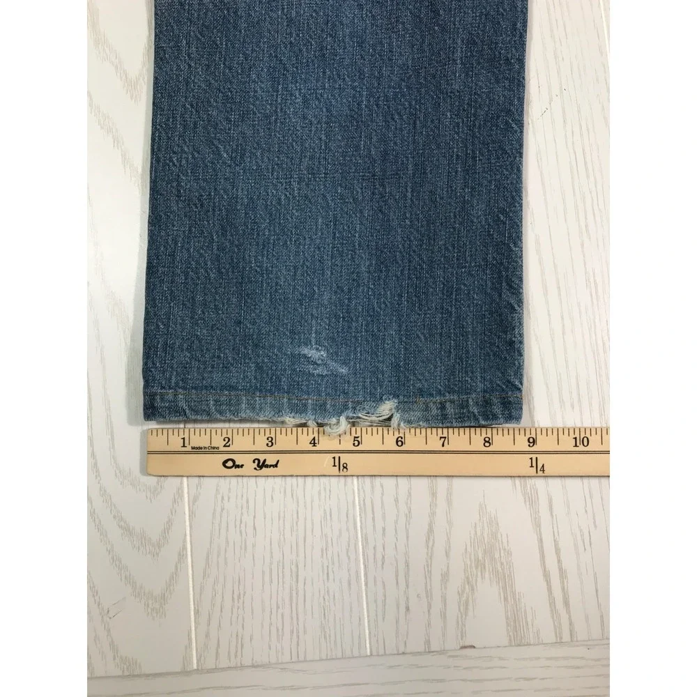 Vintage Polo Ralph Lauren Jeans Men 32x28 Blue Dungarees Relaxed Cotton Work Y2K